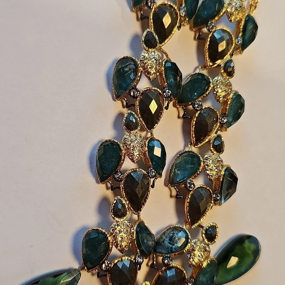 Alexis Bittar Green Stone Necklace - Picture 3 of 6